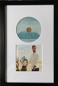  Signed Albums Framed -  Brett Young - Ticket to LA Signed CD